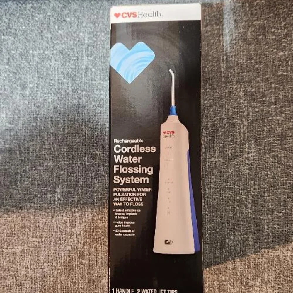 CVS Health Rechargeable Cordless Water Flossing System New